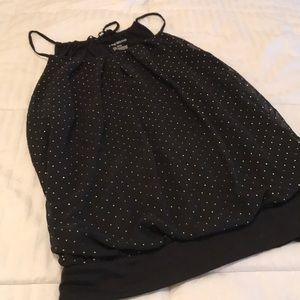 Lane Bryant Black and Gold Tank Top. Size 14/16